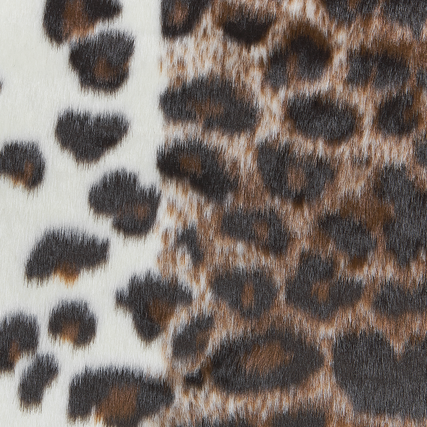 Kunstfell-Teppich Leopard braun / weiss 130 x 170 cm BOGONG