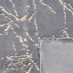 Kuscheldecke GODAVARI 130 x 180 cm Grau