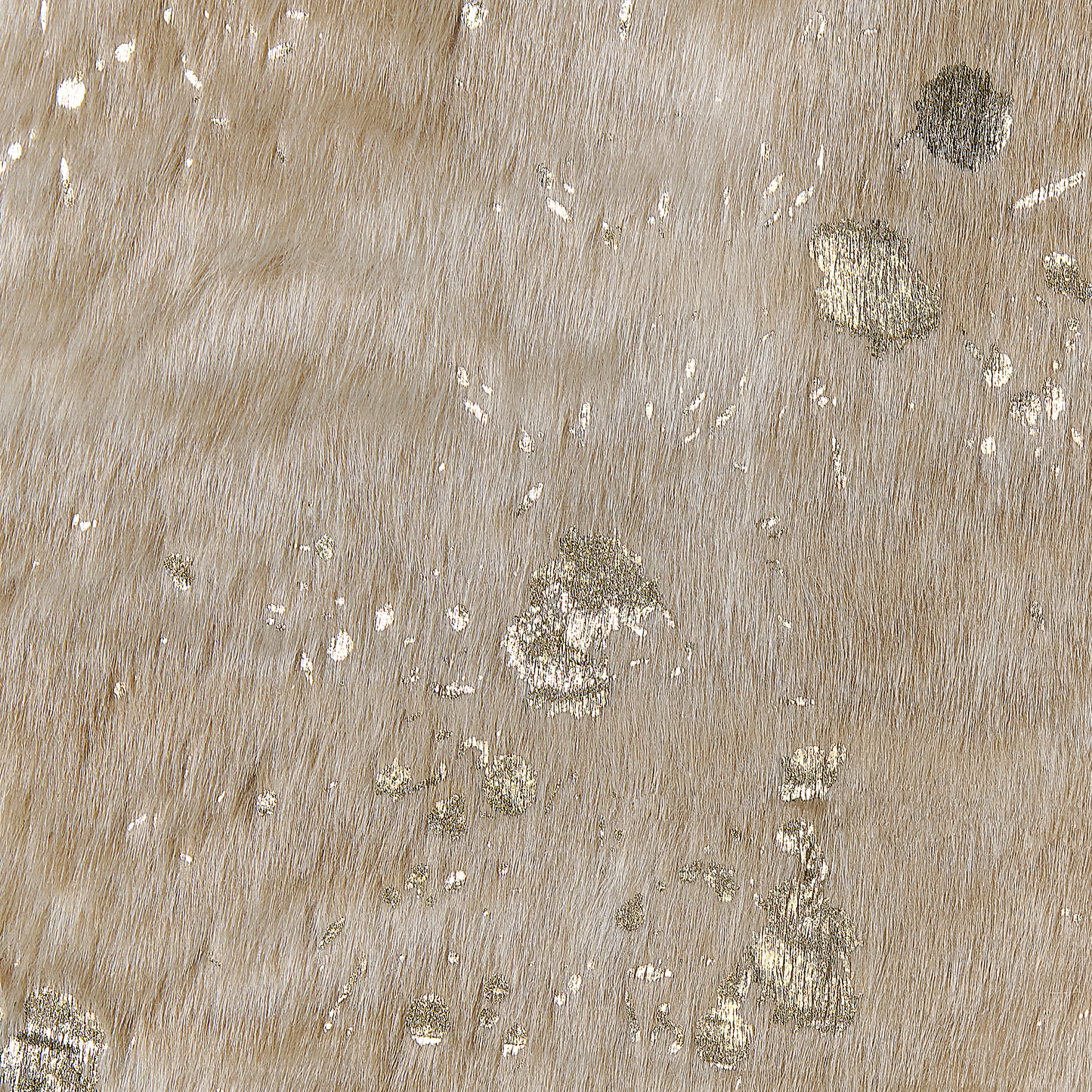 Kunstfell-Teppich Kuh beige mit goldenen Sprenkeln 150 x 200 cm BOGONG