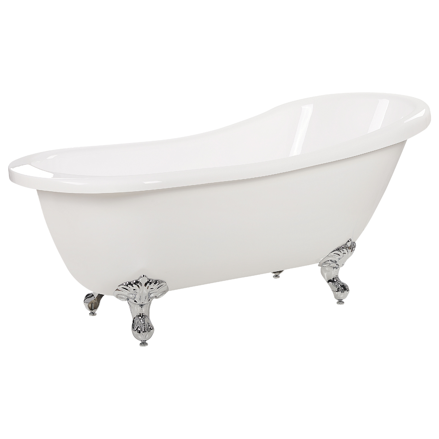 Badewanne freistehend weiss oval 170 x 76 cm CAYMAN