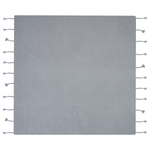 Kuscheldecke NAZILLI Baumwolle 125 x 150 cm Hellgrau