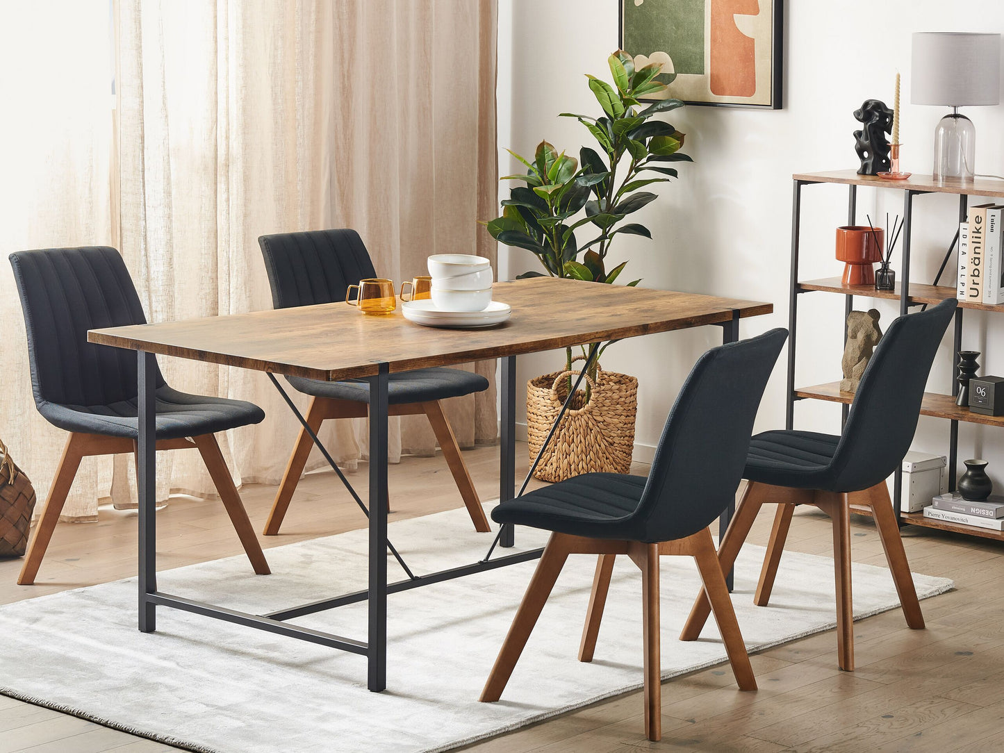 Esstisch SARITAS Braun 160 cm 80 cm