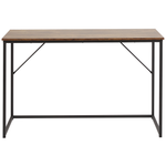 Schreibtisch dunkler Holzfarbton / schwarz 120 x 55 cm PEMBRO