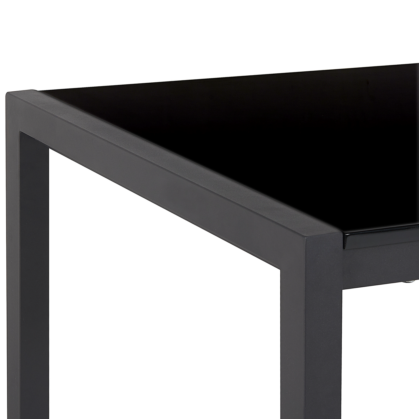 Ausziehbarer Esstisch GRANADA Schwarz 120/160 cm 80 cm