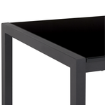 Ausziehbarer Esstisch GRANADA Schwarz 120/160 cm 80 cm