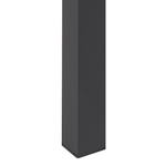 Ausziehbarer Esstisch GRANADA Schwarz 120/160 cm 80 cm