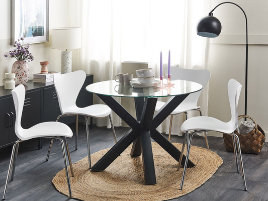 Esstisch OTIUM Schwarz 100 cm 100 cm