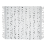 Kuscheldecke YAMALAK Stoff 130 x 150 cm Hellgrau