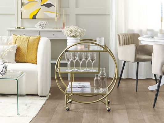 Servierwagen COLTON Metall Gold