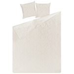 Tagesdecke mit Kissen RUDKHAN 140 x 210 cm Creme