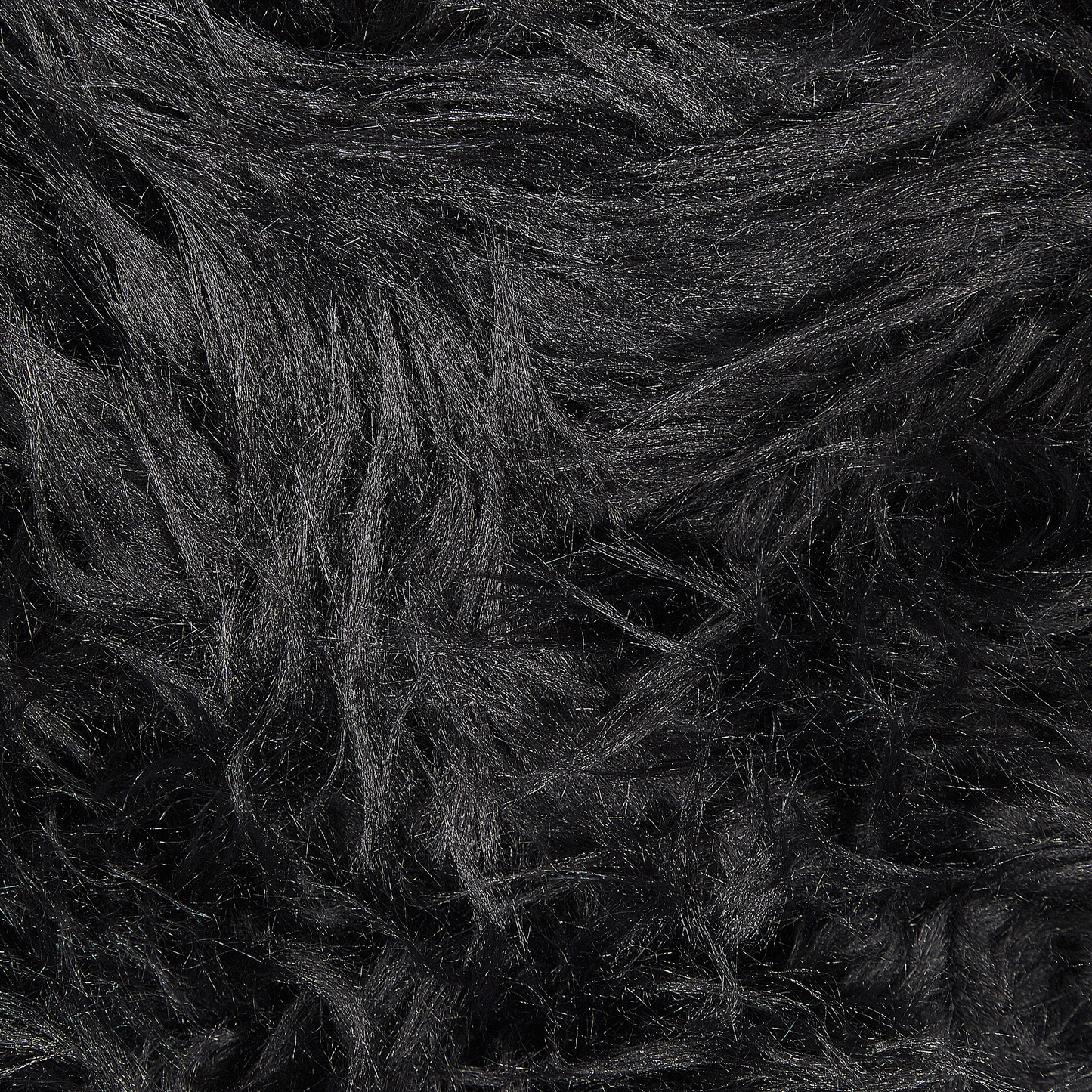 Kunstschaffell-Teppich schwarz 60 x 180 cm MAMUNGARI