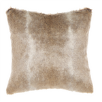 Dekokissen 2er Set HORDEUM Webpelz 45 x 45 cm Hellbraun Ohne Muster