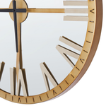 Wanduhr gold Spiegeleffekt ø 60 cm COMPORTA