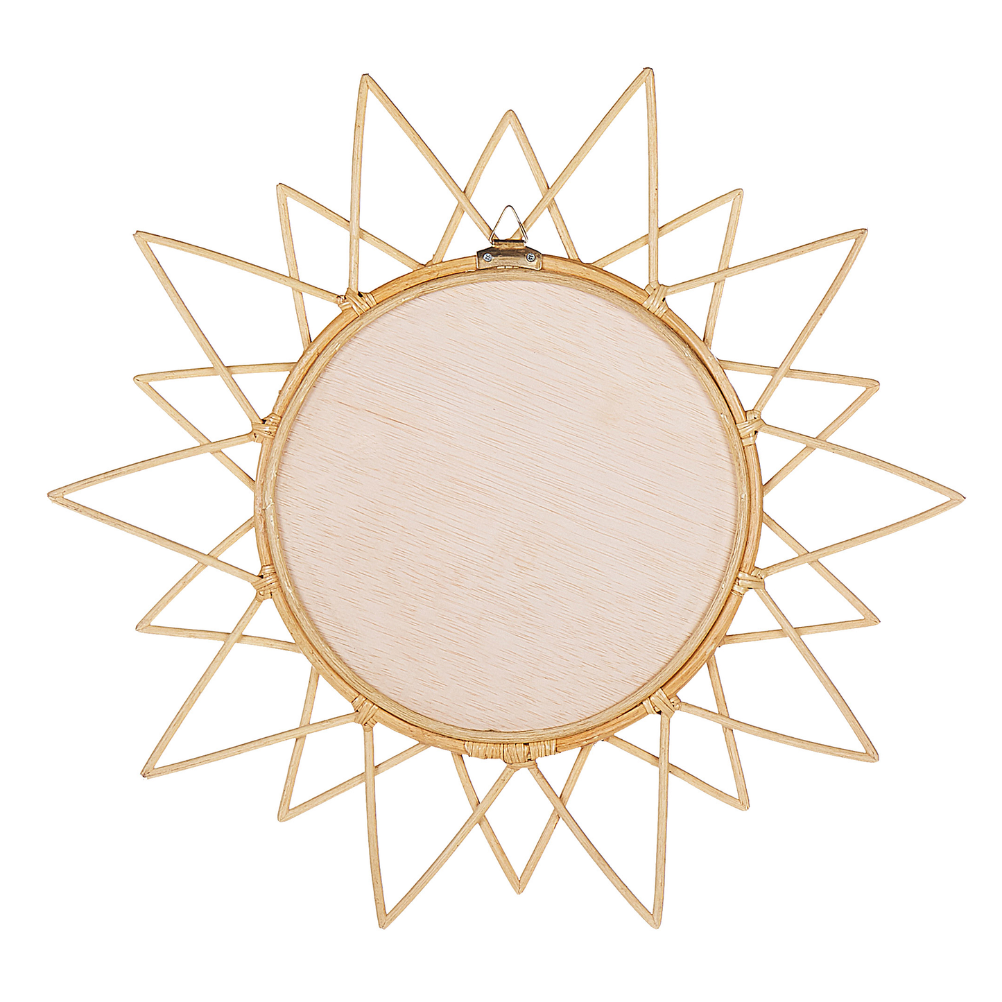 Wandspiegel AROEK 61 cm 61 cm Rattan Naturfarben