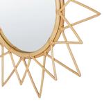 Wandspiegel AROEK 61 cm 61 cm Rattan Naturfarben