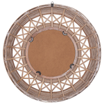 Wandspiegel CACOMA 62 cm 62 cm Bambusholz Braun