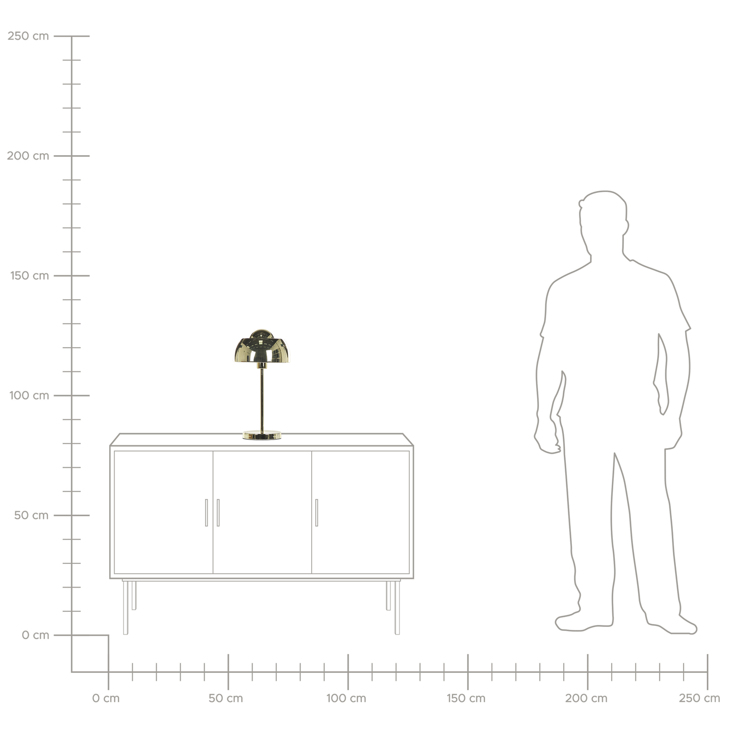 Tischleuchte SENETTE Metall Gold