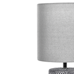 Tischlampe Keramik grau 43 cm Trommelform IDER