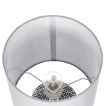 Tischlampe Keramik grau 43 cm Trommelform IDER