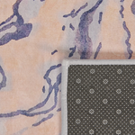 Teppich beige-blau 160 x 230 cm Kurzflor GEBZE