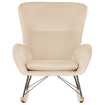 Schaukelsessel ELLAN Samtstoff Beige