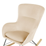 Schaukelsessel ELLAN Samtstoff Beige
