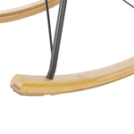 Schaukelsessel ELLAN Samtstoff Beige
