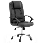 Massagestuhl drehbar RELAX Kunstleder Schwarz