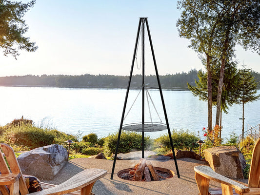 Grill-Feuerstelle GELAI Metall Schwarz