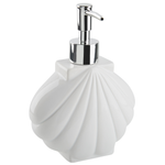 Badaccessoires Set 3-teilig SHELL Keramik Weiss