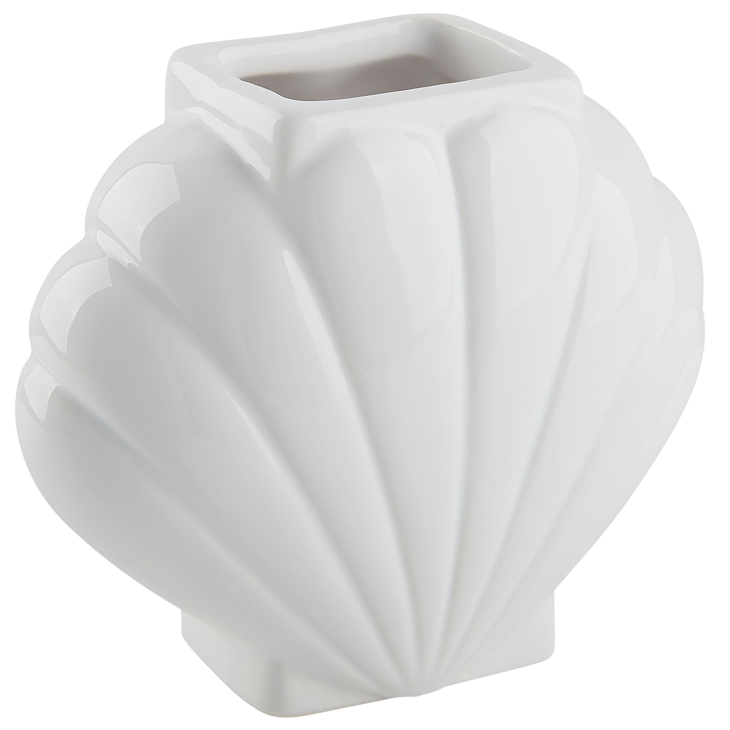 Badaccessoires Set 3-teilig SHELL Keramik Weiss
