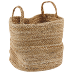 Textilkorb Jute sandbeige 2er Set KAELLA