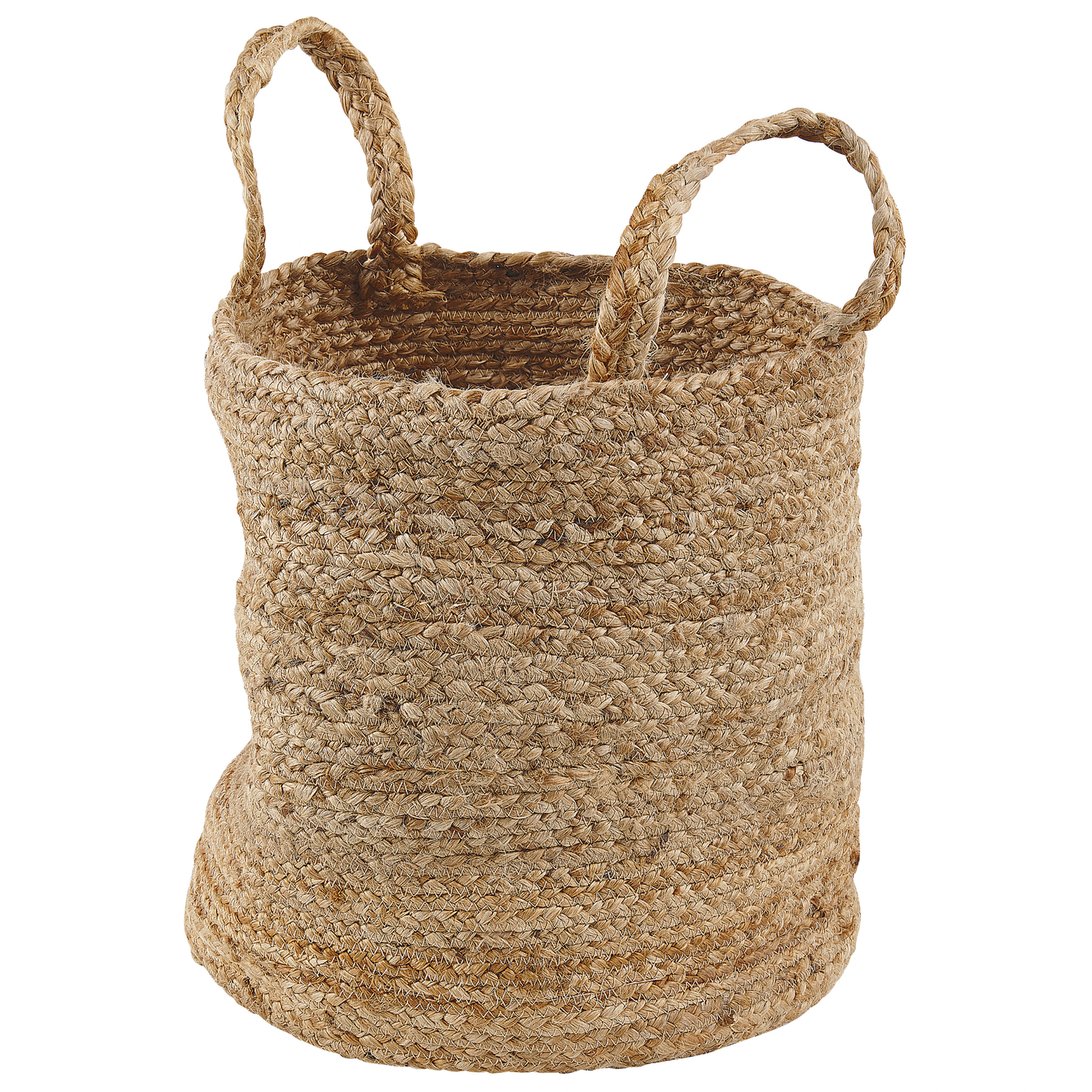 Textilkorb Jute sandbeige 2er Set KAELLA