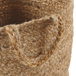 Textilkorb Jute sandbeige 2er Set KAELLA