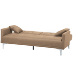 3-Sitzer Schlafsofa beige / silber LUCAN