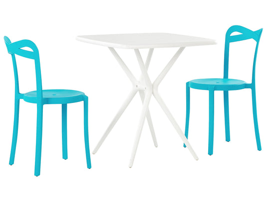 Bistro Set Kunststoff Türkis SERSALE/CAMOGLI