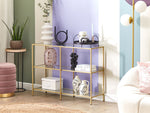 Konsolentisch ORETTA Sicherheitsglas Gold