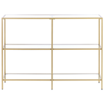 Konsolentisch ORETTA Sicherheitsglas Gold