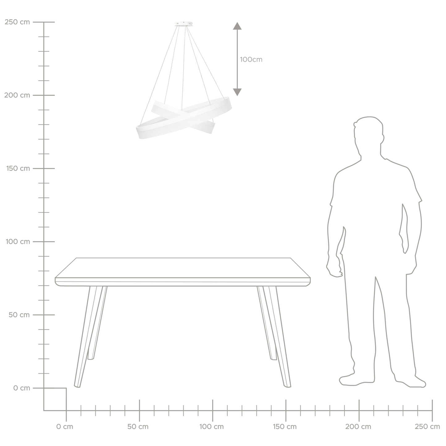 LED Hängelampe PUZI Metall Weiss