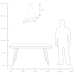 LED Hängelampe PUZI Metall Weiss