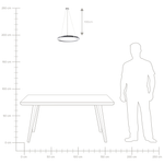 LED Hängelampe JORDAN Metall Silber