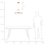 LED Hängelampe TANO Metall Gold