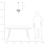 Kronleuchter ADORN Metall Transparent