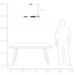 LED Hängelampe KRABURI Metall Gold