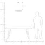 LED Hängelampe LENYA Metall Weiss