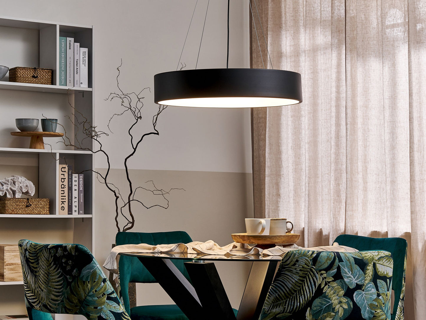 LED Hängelampe BALILI Metall Schwarz