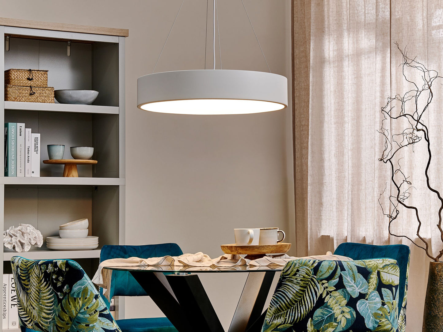 LED Hängelampe BALILI Metall Weiss