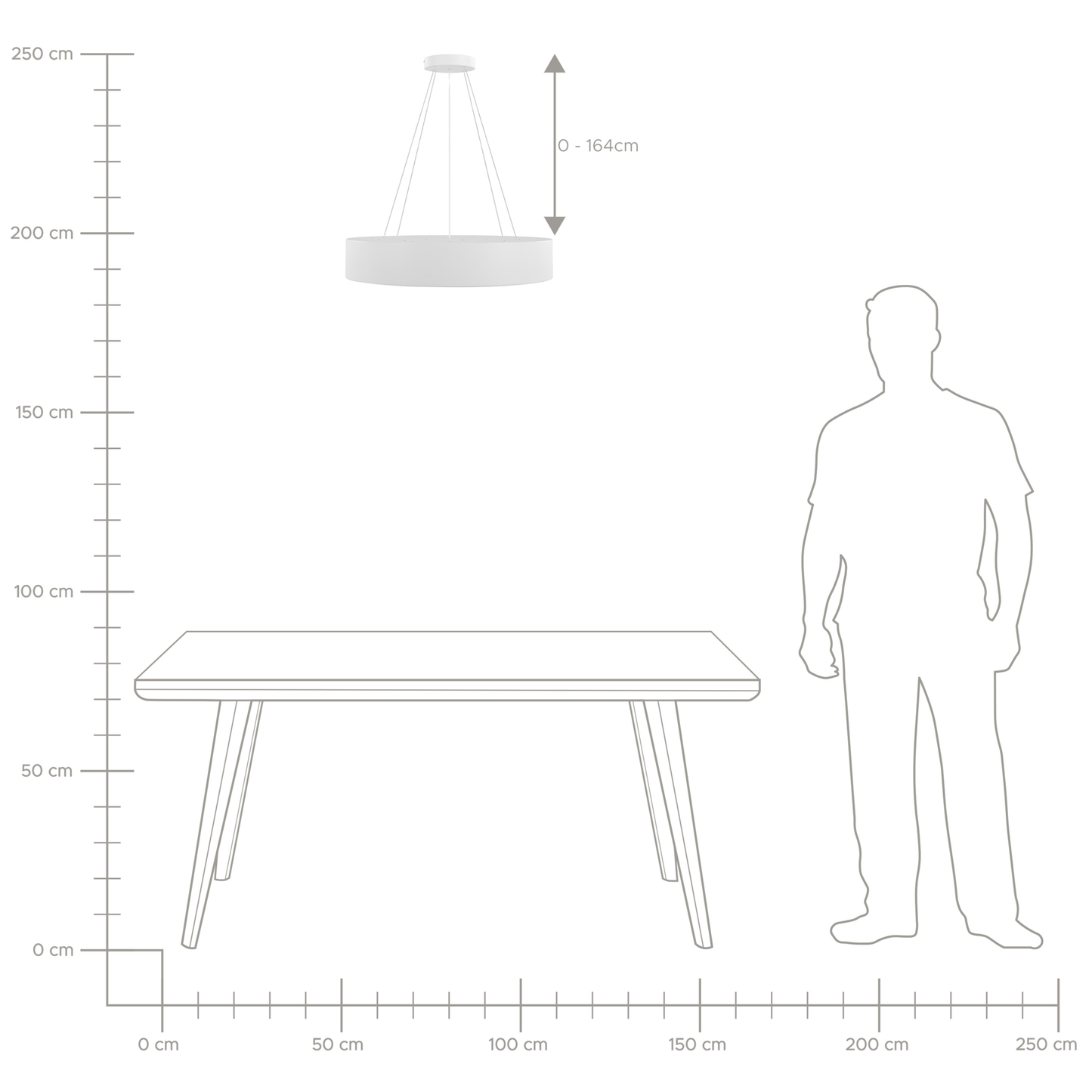 LED Hängelampe BALILI Metall Weiss