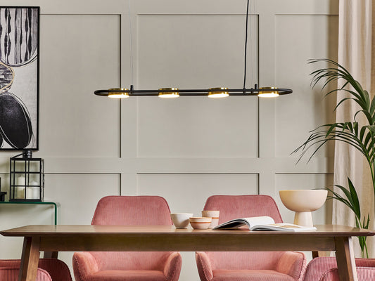 LED Hängelampe MALI Metall Schwarz