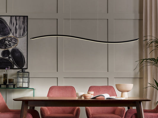 LED Hängelampe CALAO Metall Schwarz